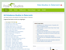 Tablet Screenshot of pole-studios.at